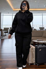Women’s Oversized Hoodie & Cargo Pants Set